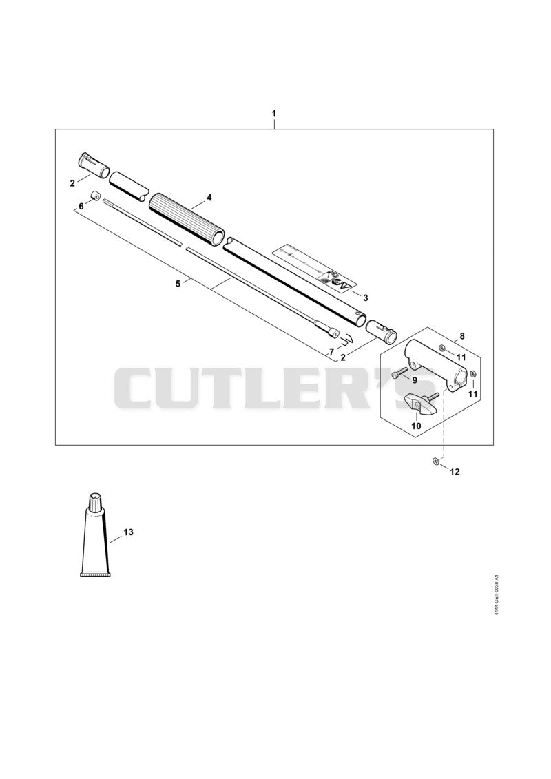 Drive tube extension 1 m HT-KM KM 56 RC
