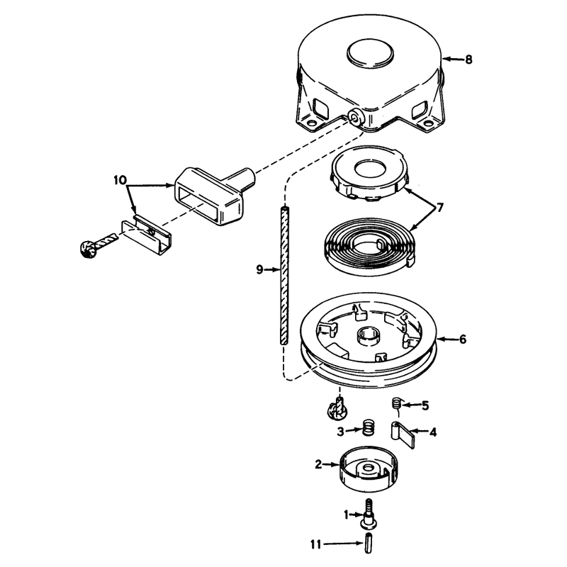 Rewind Starter No 590420