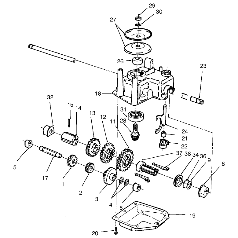 Gear Case Assembly #62-6673