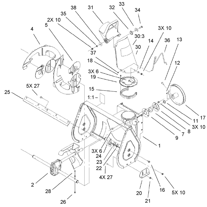 Auger and Housing Assembly