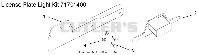 License Plate Light Kit 71701400