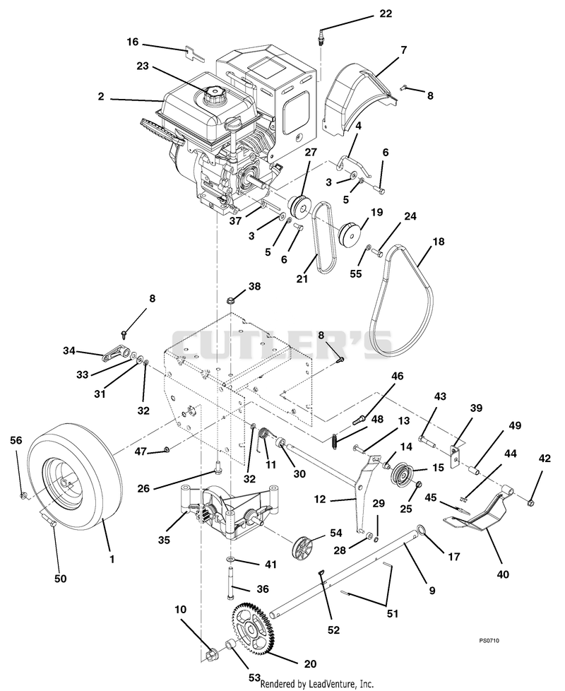 Engine And Belt Drive