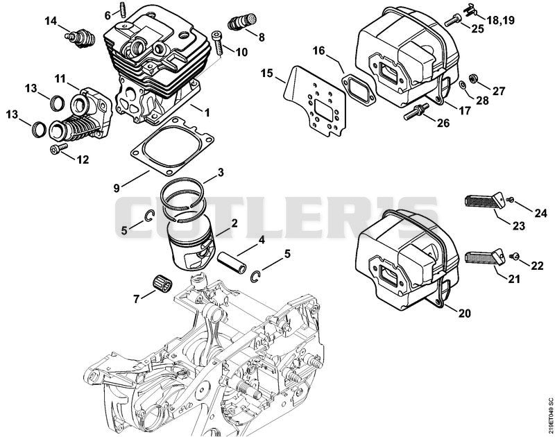 Cylinder, Muffler