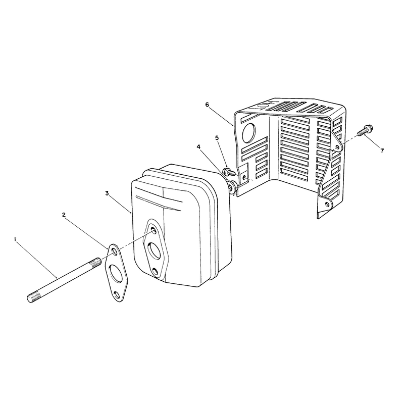 Muffler Assembly (engine Model No. Vmk9-3)