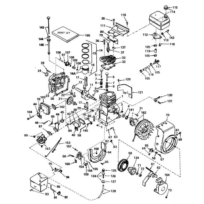 Engine Tecumseh Model Hs40-55513g