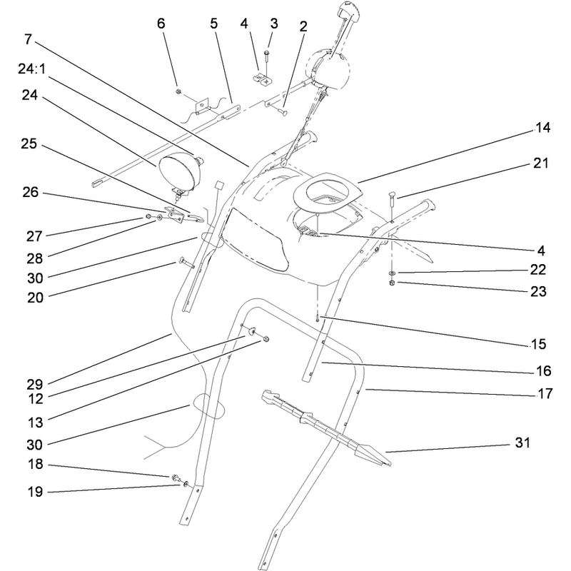 Handle and Control Assembly