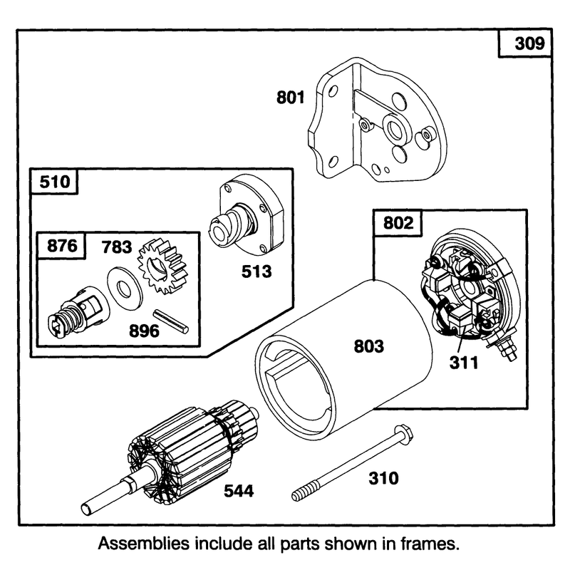 Engine Briggs and Stratton Model 283707-0160-01