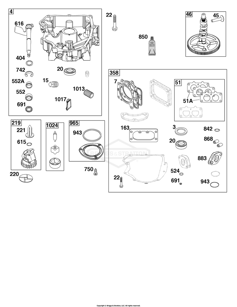 Crankcase Cover/Sump Group