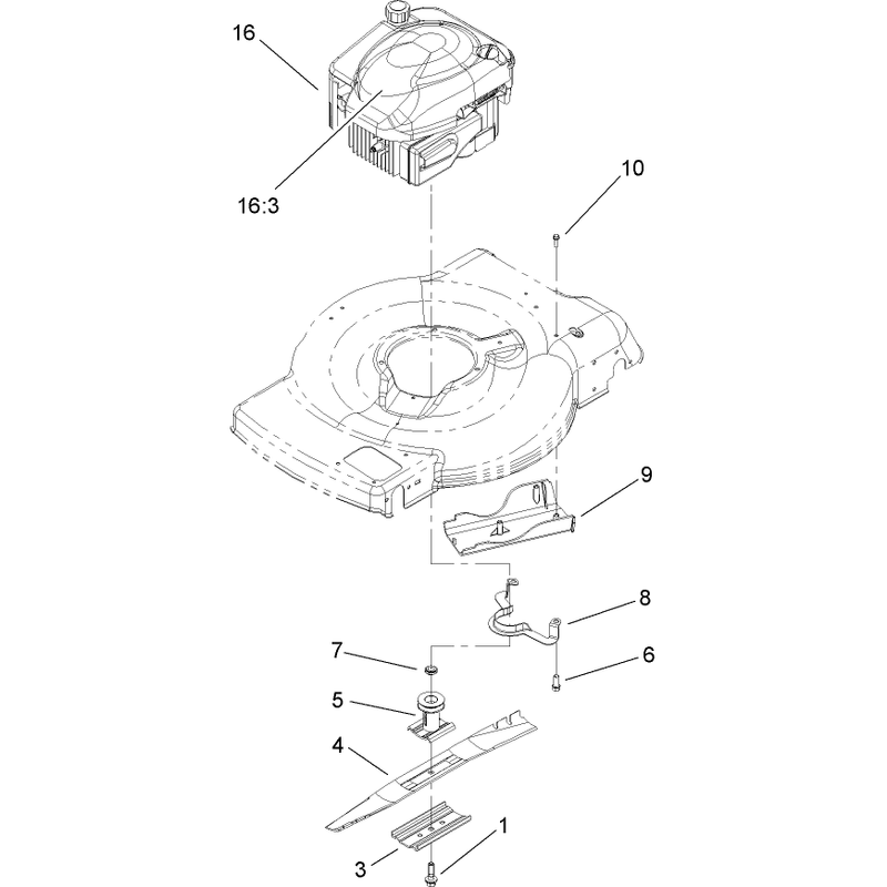 Engine and Blade Assembly