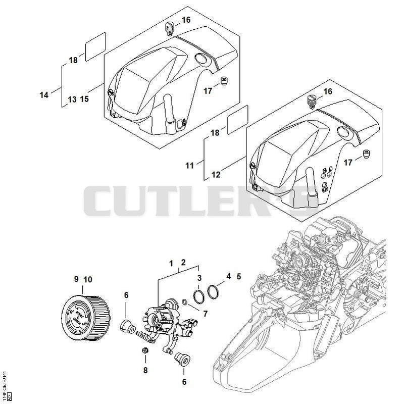 Air filter, Shroud