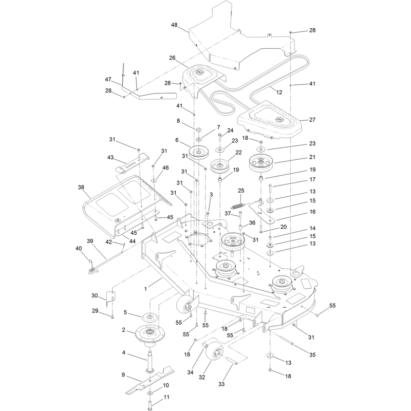 48 Inch International Deck Assembly