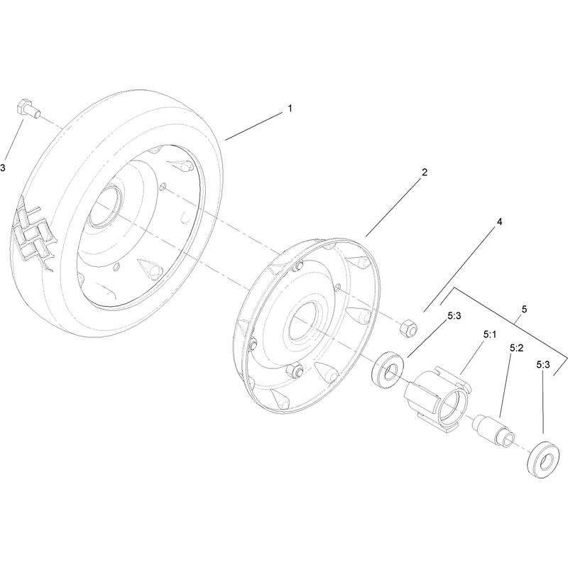 Wheel and Tire Assembly No 53-7720