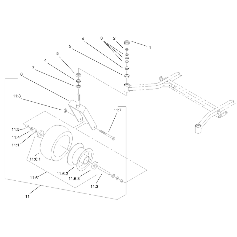Caster and Wheel Assembly