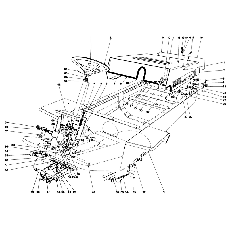 Pedals Hood and Steering Wheel Assembly