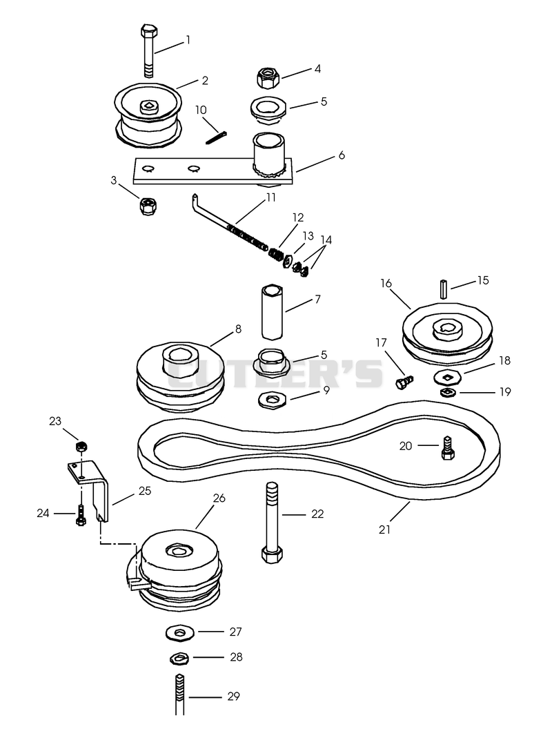 TRACTION DRIVE LINKAGE & ELECTRIC CLUTCH