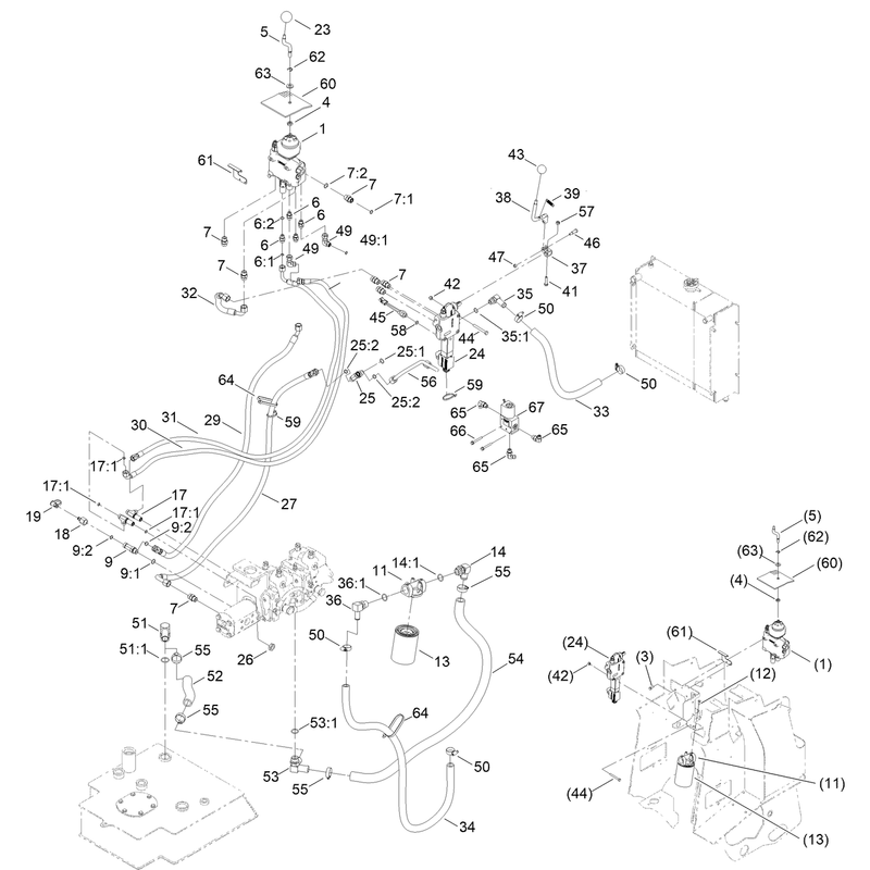 2 Spool Valve and Auxiliary Valve Assembly