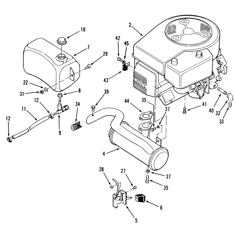 Engine Fuel & Exhaust Assembly