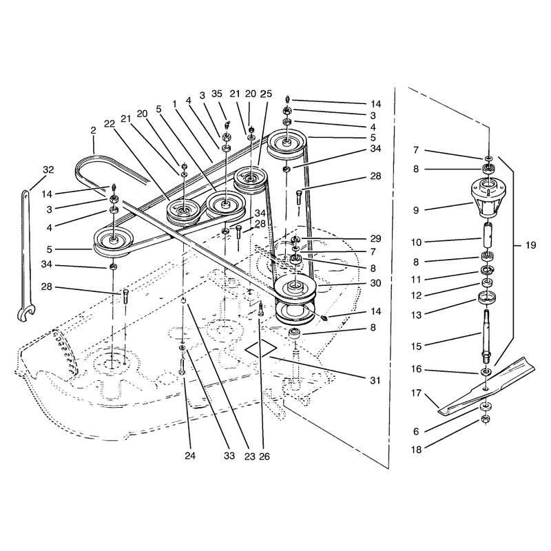 Spindles, Pulleys And Belts