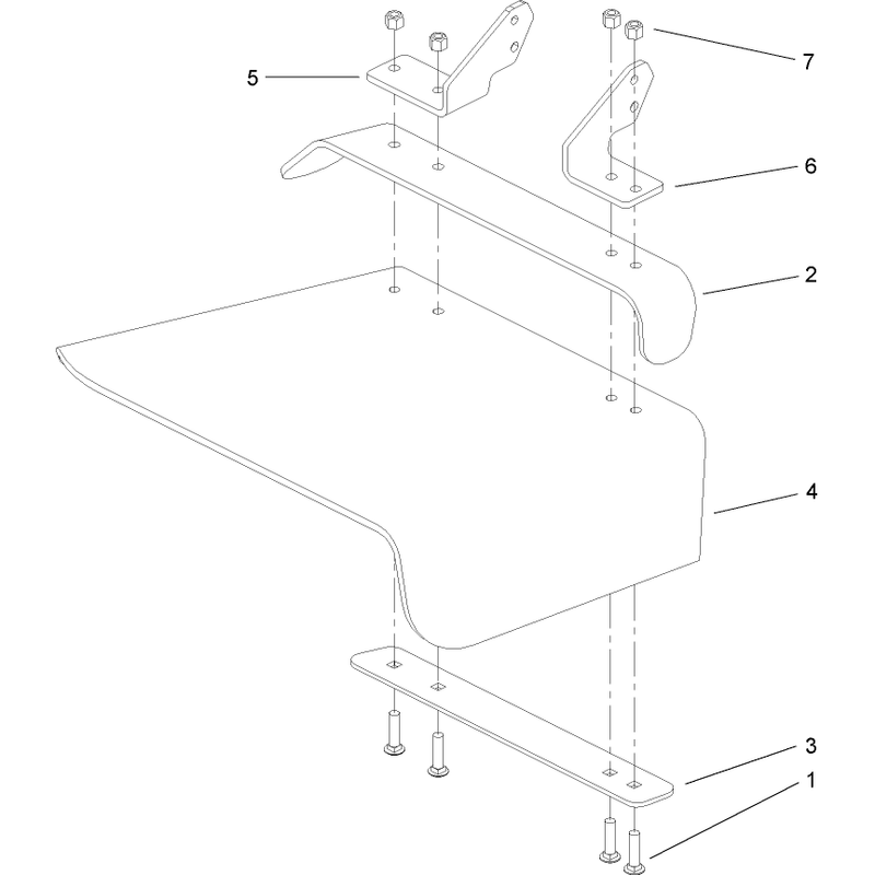 Rubber Deflector Assembly No 108-4060