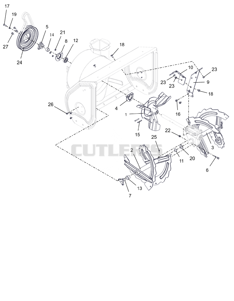 Auger And Impeller - 28"