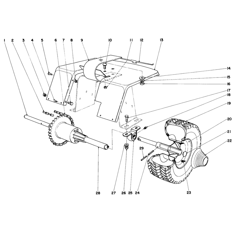 905 And 910 Rear Axle Assembly