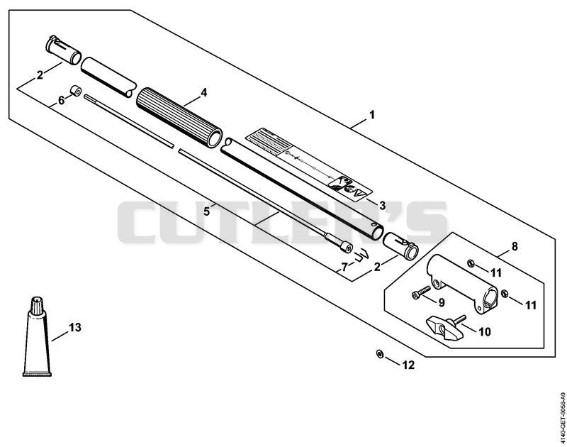 Drive tube extension 1 m HT-KM