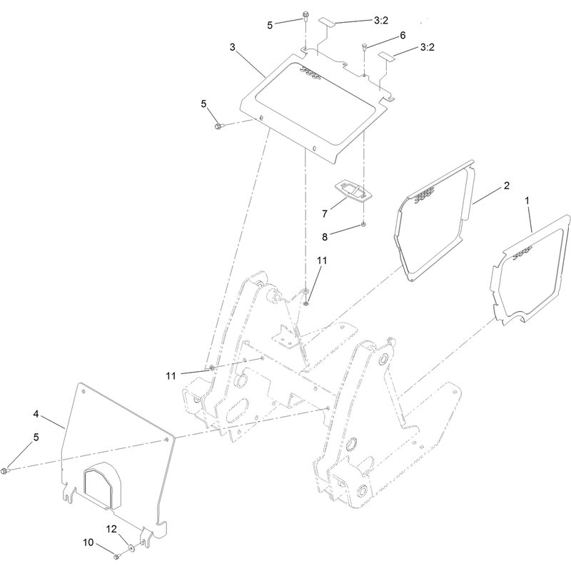 Front Cover and Side Panel Assembly