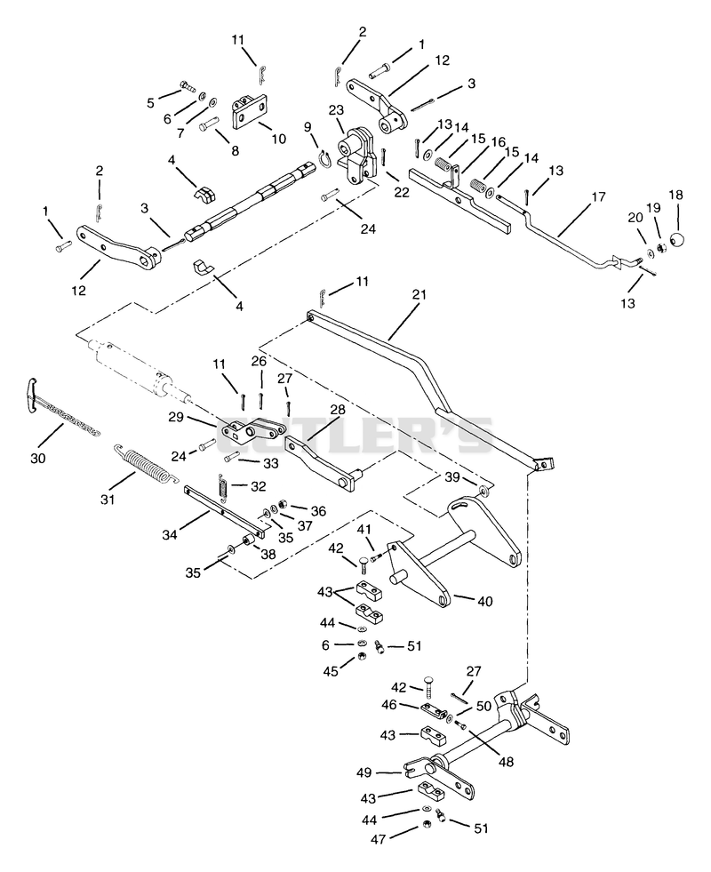 Lift System Rock Shafts