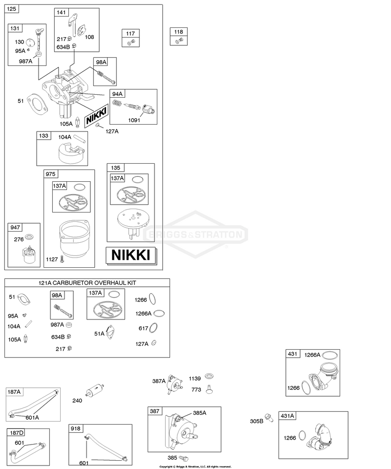 Carburetor, Fuel Supply, Kit-Carburetor Overhaul