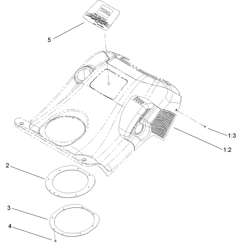 Recoil Upper Shroud Assembly No. 108-5099