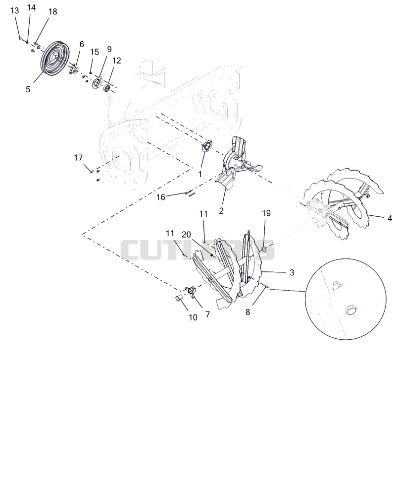 Auger And Impeller - 32"