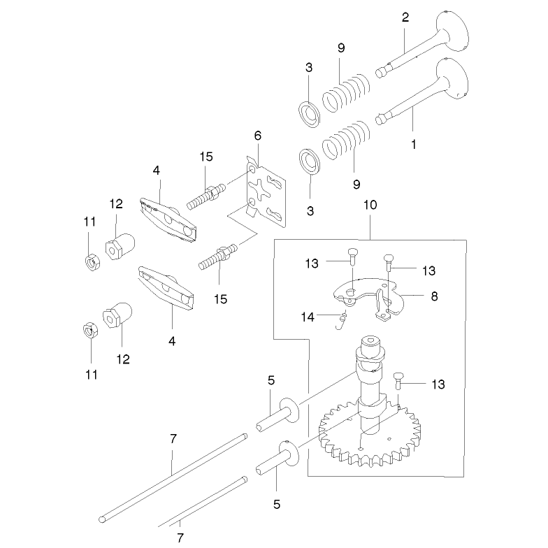 Valve and Camshaft Assembly
