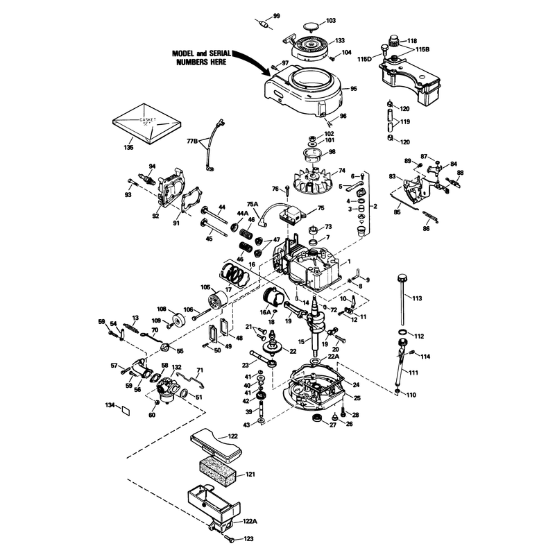 Engine Model No Tvs90-43432f