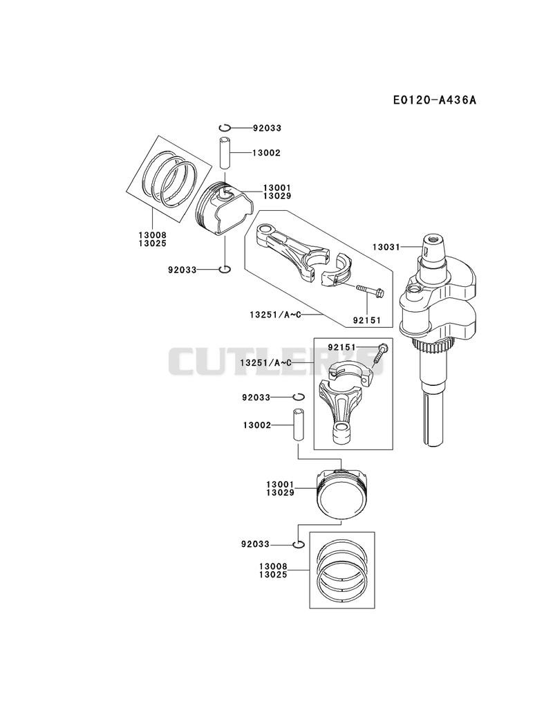 PISTON/CRANKSHAFT