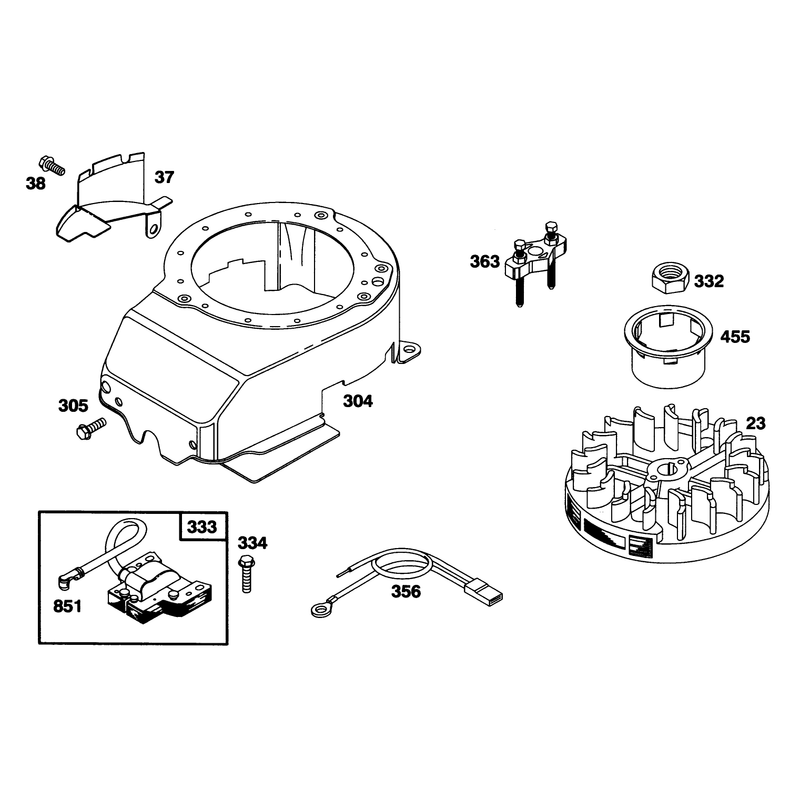 Engine Briggs and Stratton Model 127802-0640-01