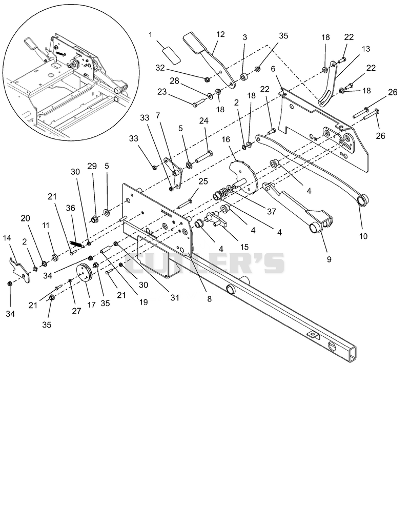 Deck Lift - Pedal