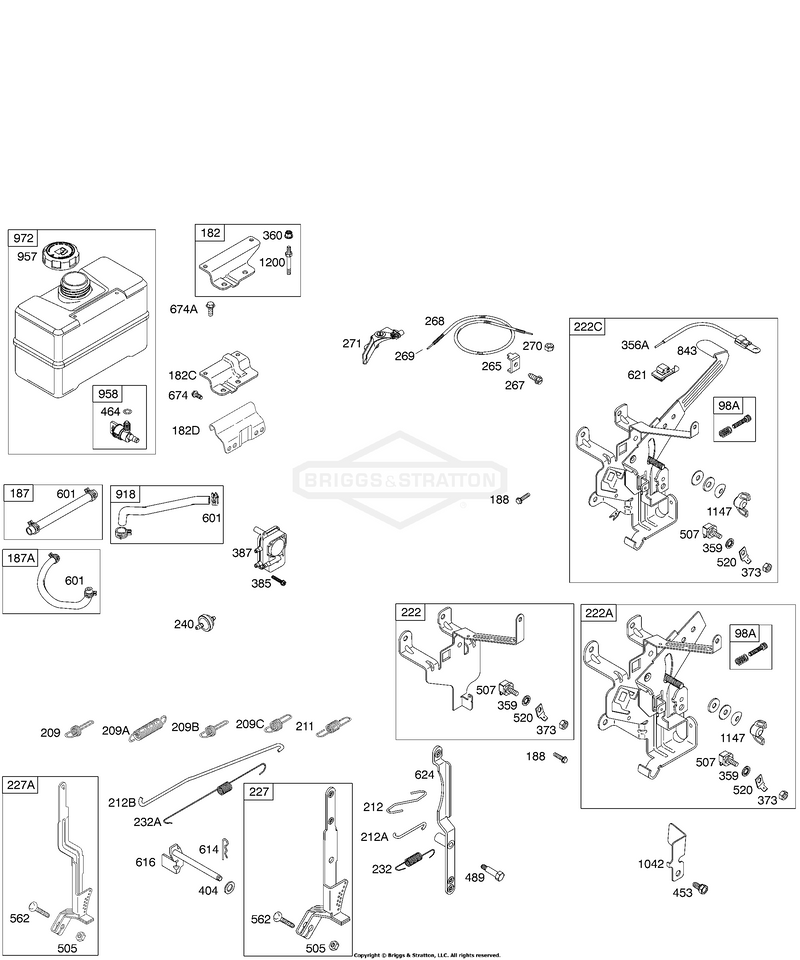Controls, Governor Springs, Fuel Tank