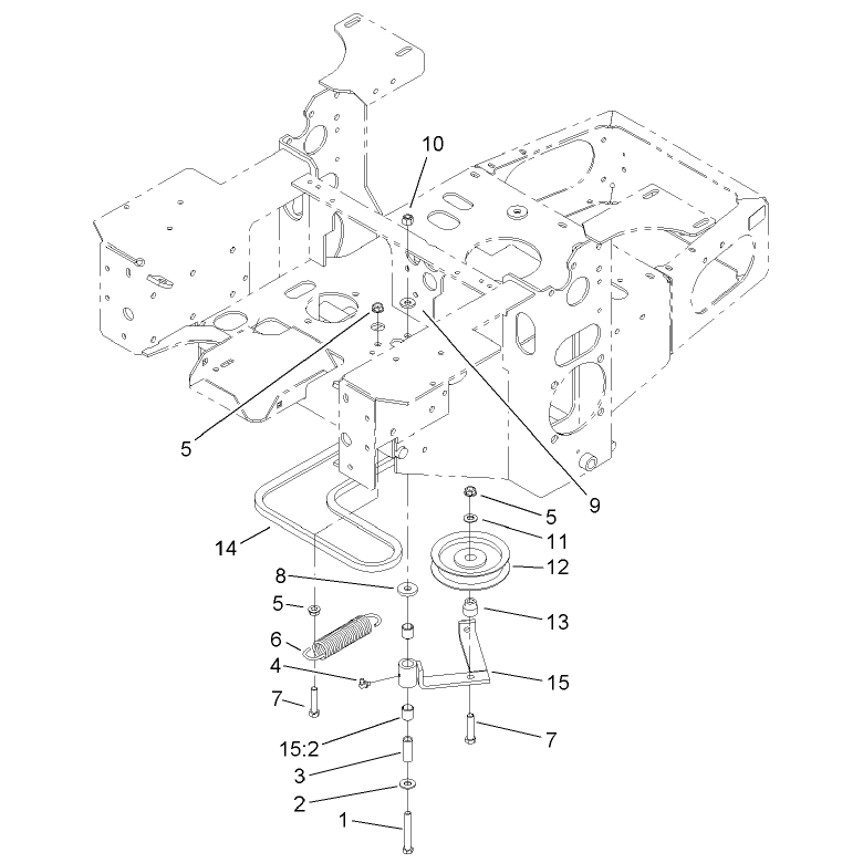 Pump Idler and Belt Assembly