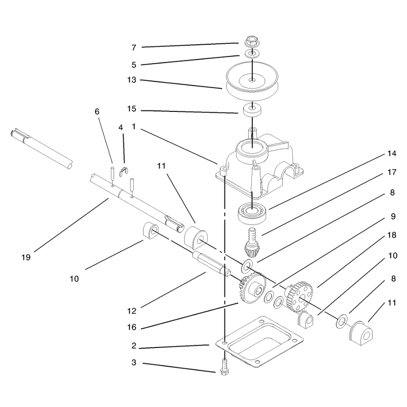 Gear Case Assembly No 104-7593