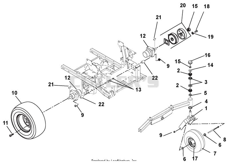 Wheel Motors, Tires, Brakes, And Front Forks