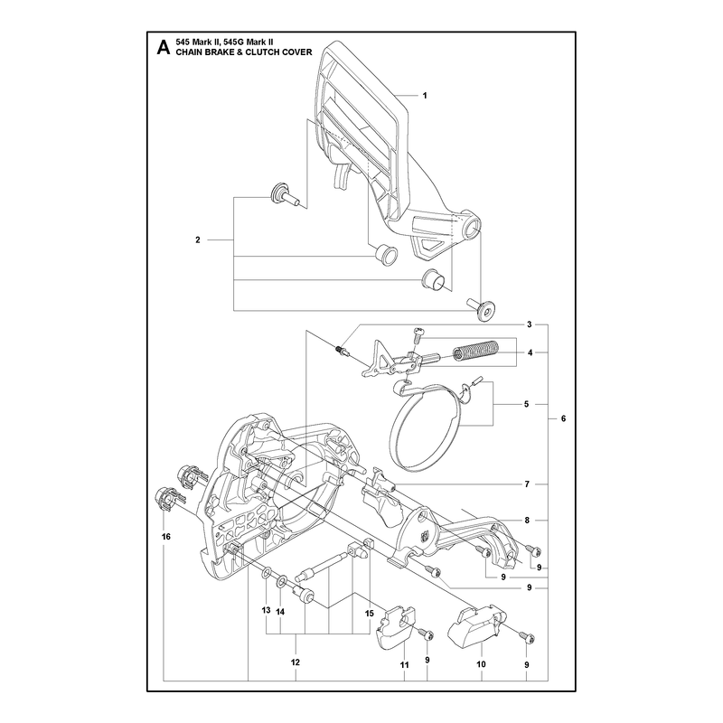 CHAIN BRAKE AND CLUTCH COVER