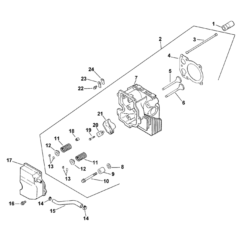 Cylinder Head Valves and Breather