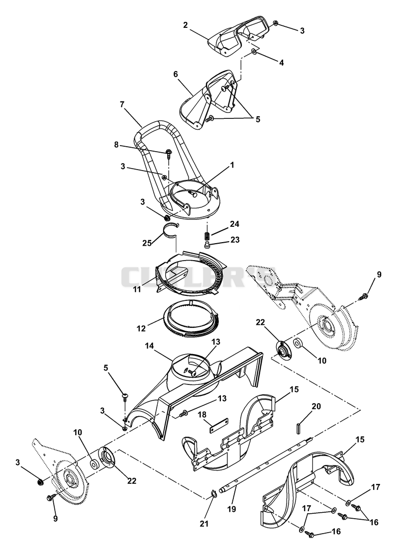 Auger And Discharge Chute