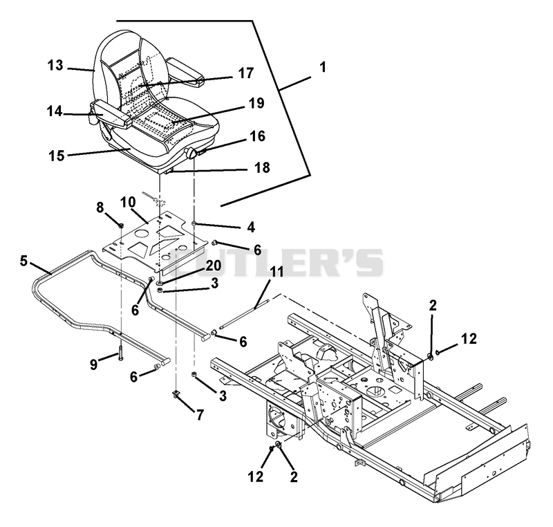 Seat And Hood Frame - XDZ