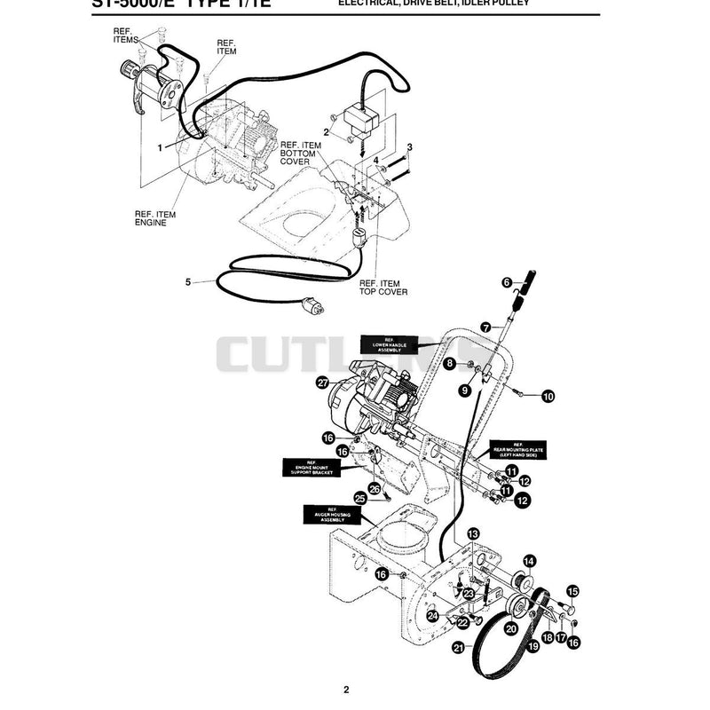 ELECTRICAL, DRIVE BELT, IDLER PULLEY