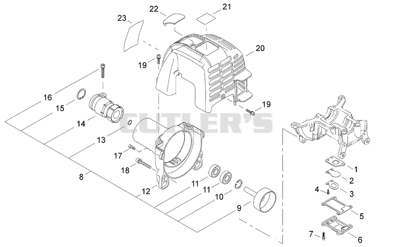 Engine Cover, Fan Cover, Reed Valve