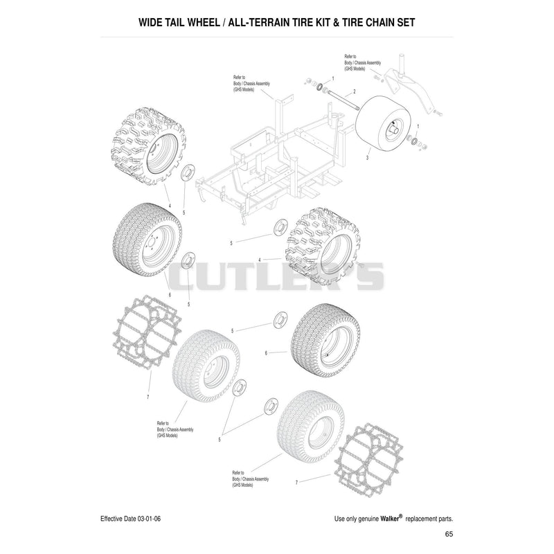 Wide Tail Wheel All Terrain Tire Kit Tire Chain Set