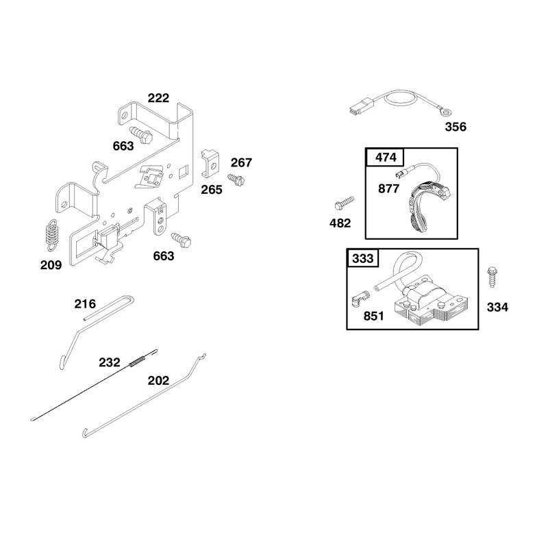 Engine Briggs and Stratton Model 195707-0421-E1