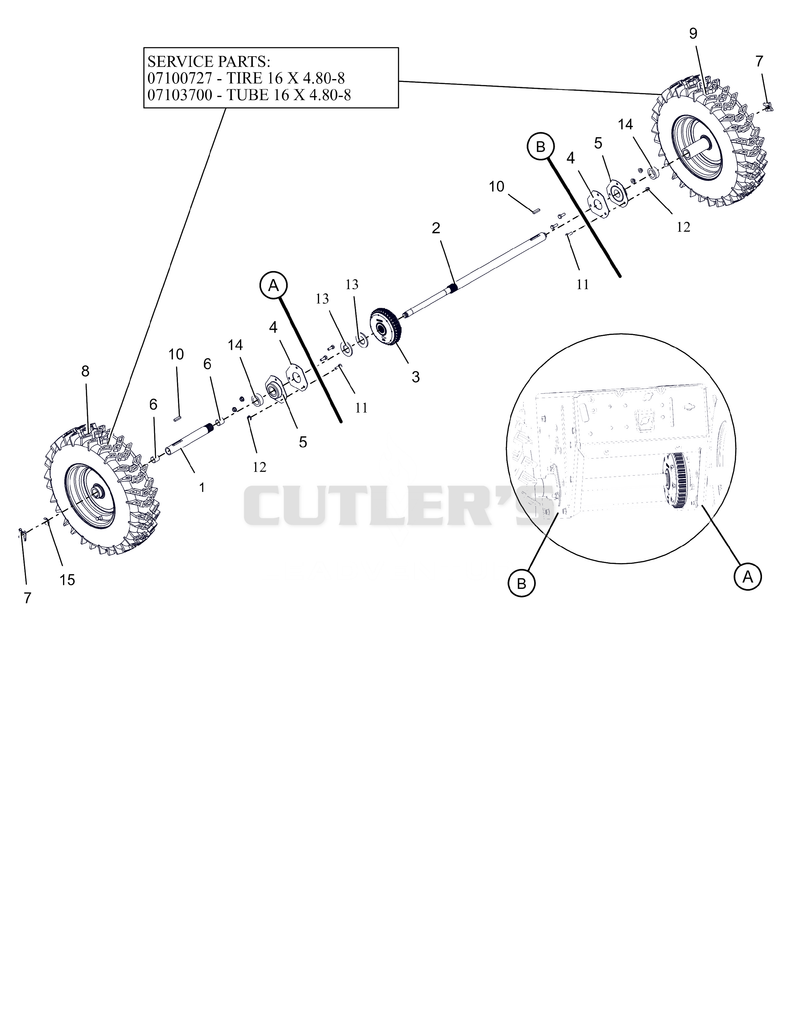 Wheels And Axle - 28"