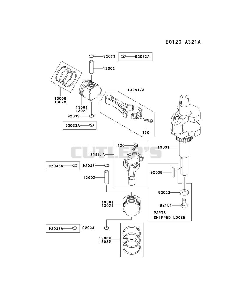 PISTON/CRANKSHAFT